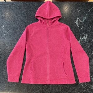 Cozy Pink Sherpa Fleece Hooded Jacket